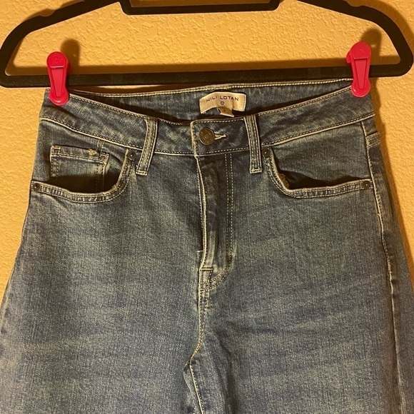 Nili LOTAN for Target High Rise Flare Wide Leg Button Side Split Jeans Size 2 - Picture 7 of 14